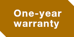 One-year warranty