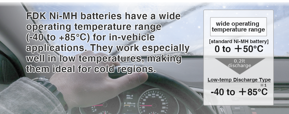 wide operating temperature range