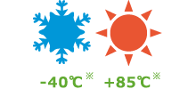 Usable in a wide temperature range