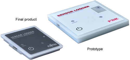 Logger device with sensor