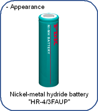 Nickel-metal hydrid battery "HR-4/3FAUP"